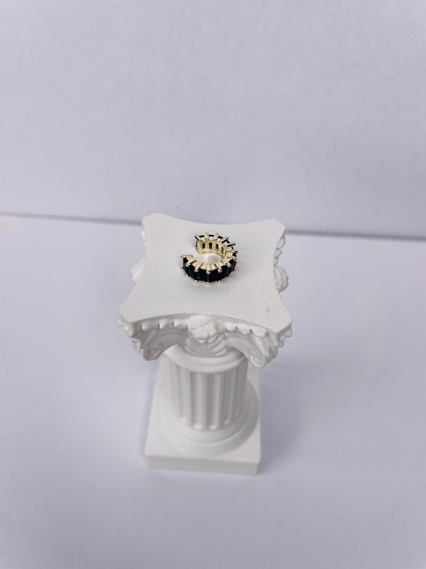 EAR CUFF BAGUETTE NERO