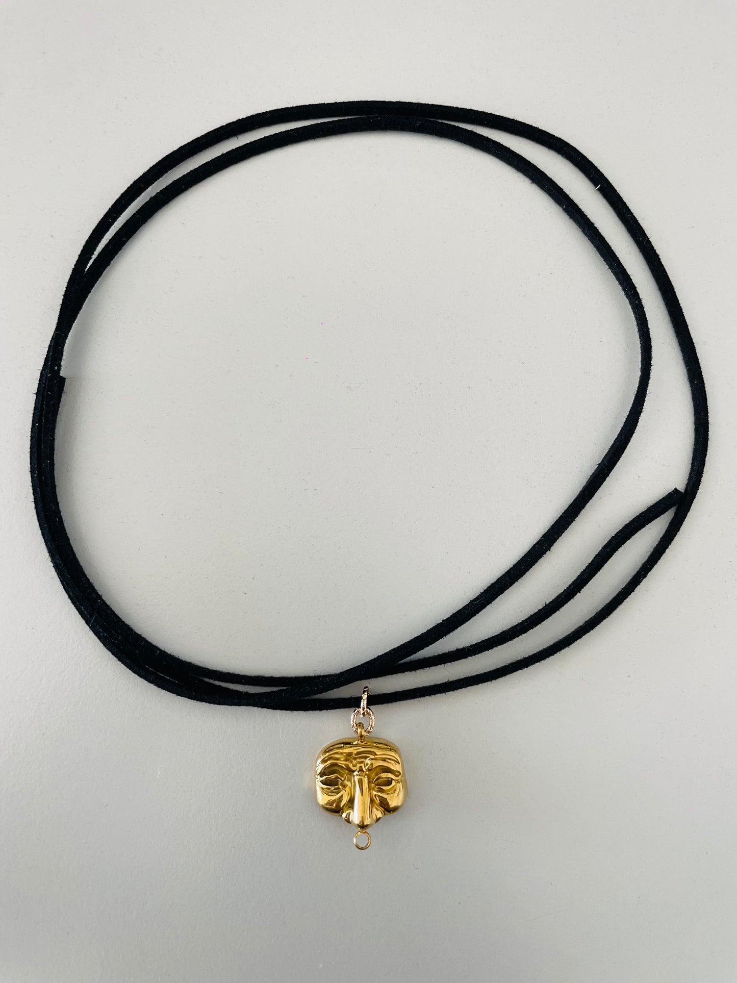 Choker Black maschera gold