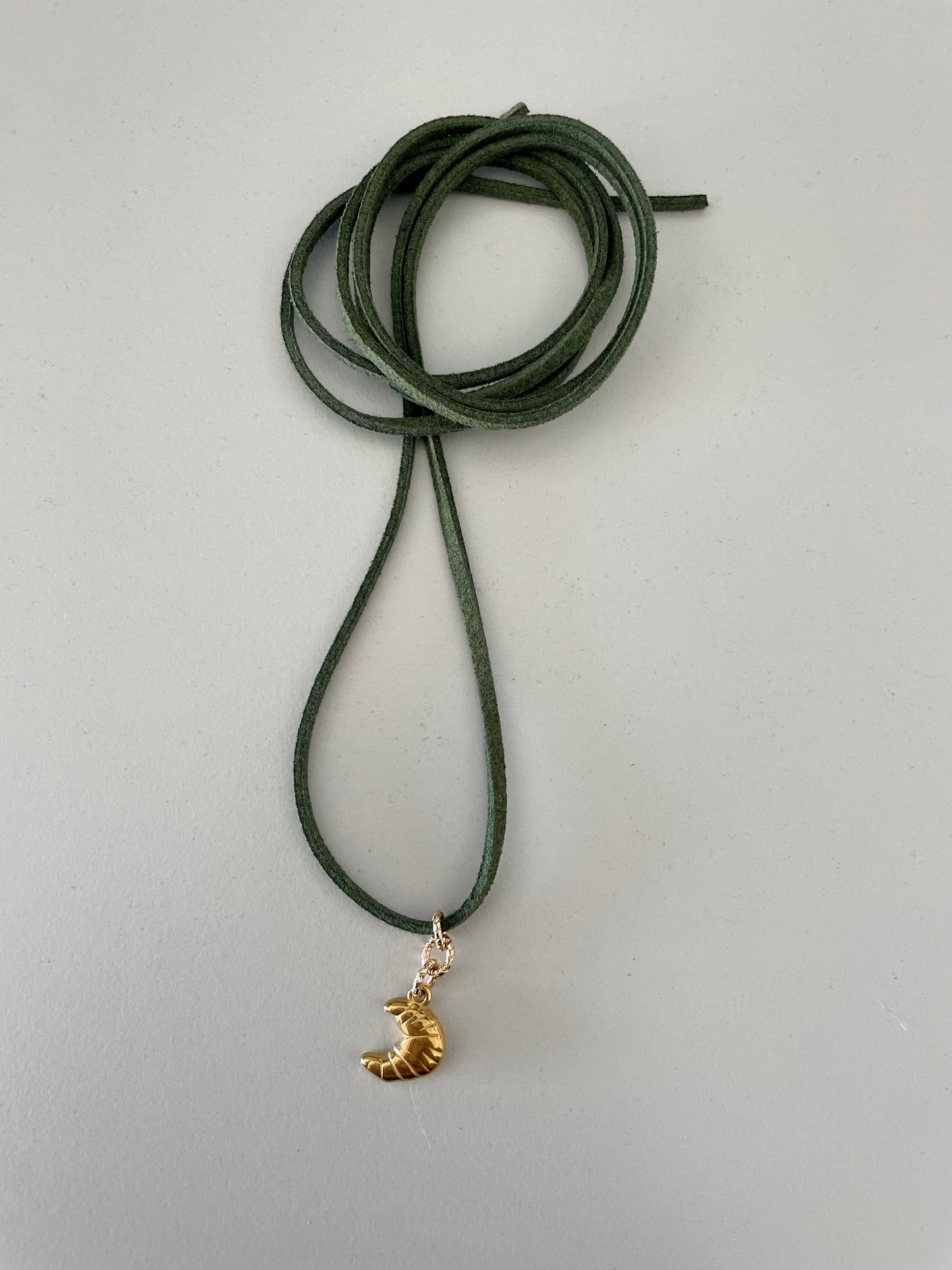 Choker Green cornetto gold