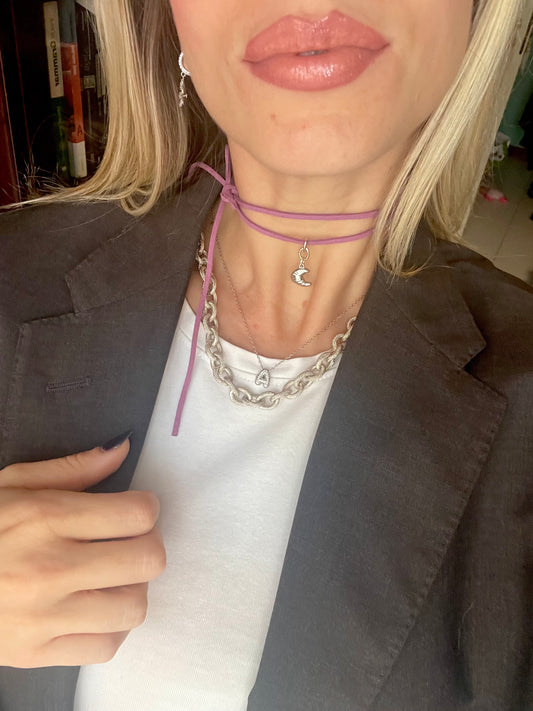 Choker Cornetto viola