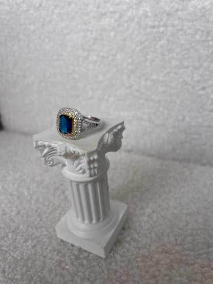 KATE QUADRATO blu anello