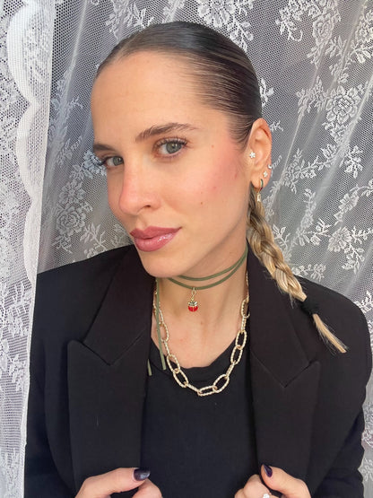 Choker Coccinella Verde