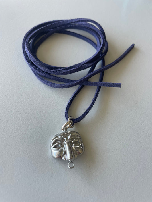 Chocker Maschera blu