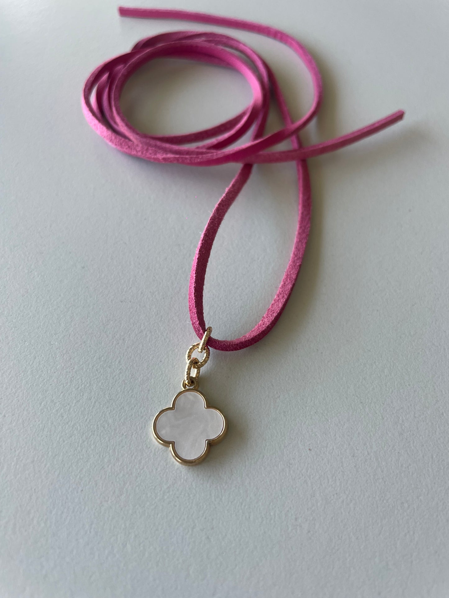 Choker Quadrifoglio Pink