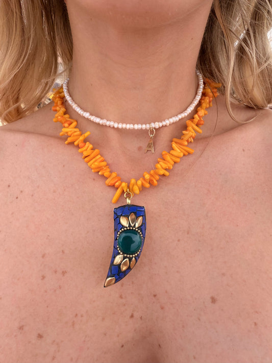 Collana CORNO violet