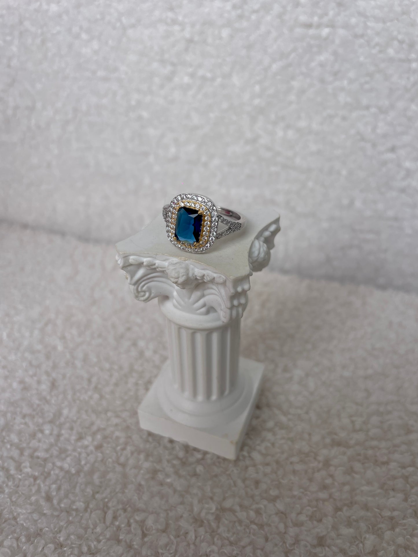 KATE QUADRATO blu anello