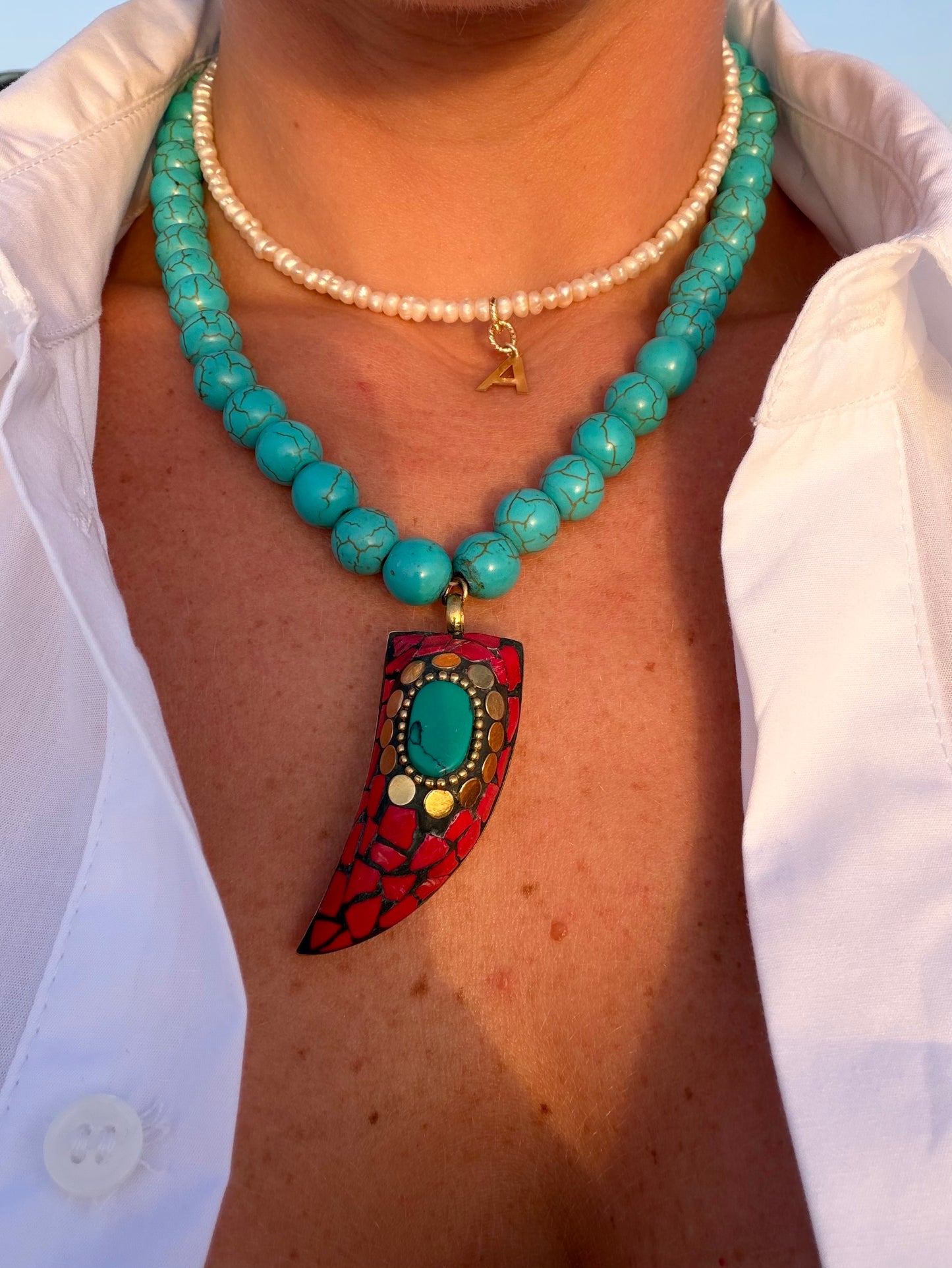 Collana CORNO red
