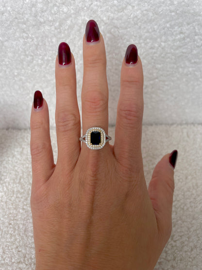 KATE QUADRATO blu anello