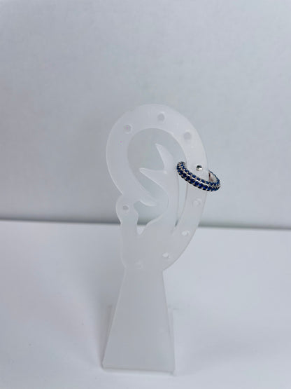 EARCUFF BLUE SILVER