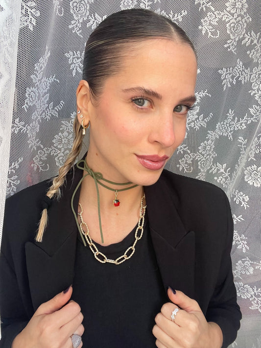 Choker Coccinella Verde