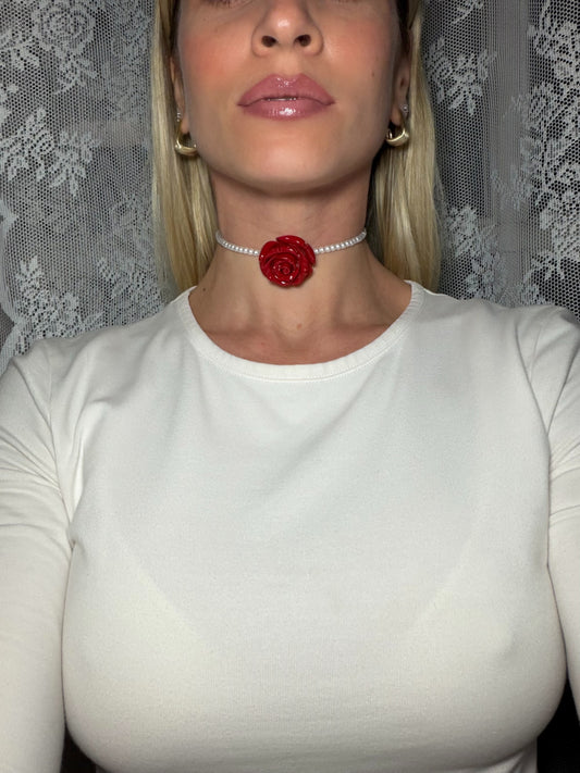 Choker Rosa Rossa