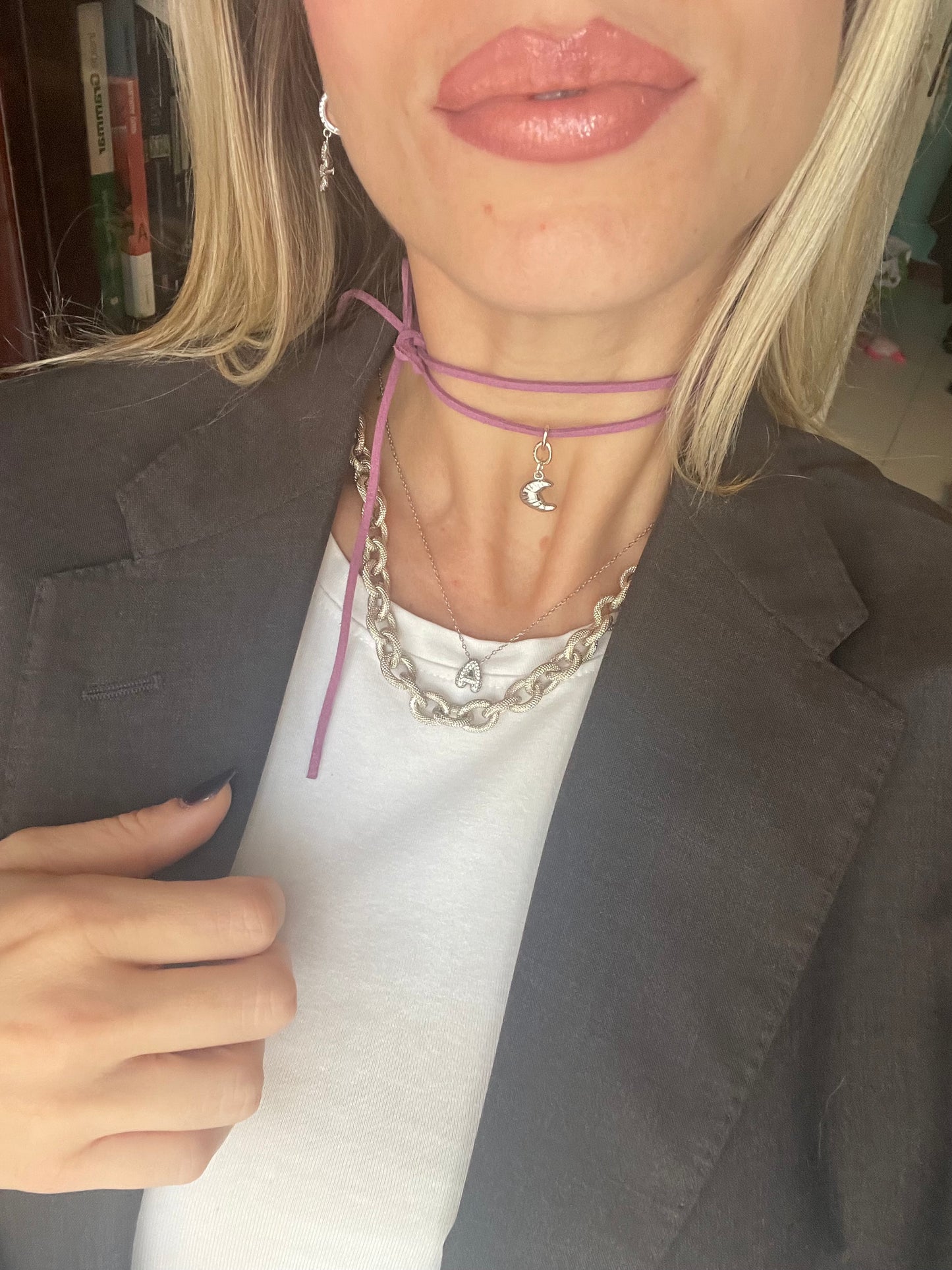 Choker Cornetto viola