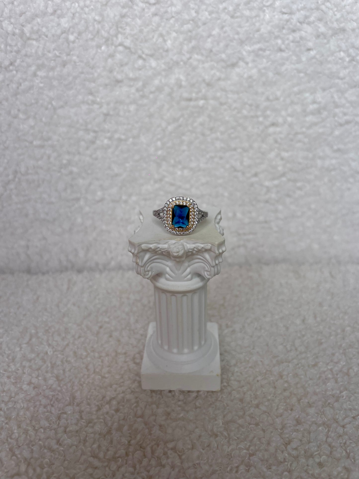 KATE QUADRATO blu anello