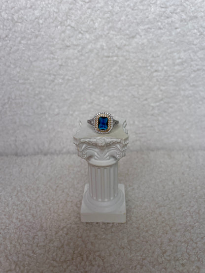 KATE QUADRATO blu anello