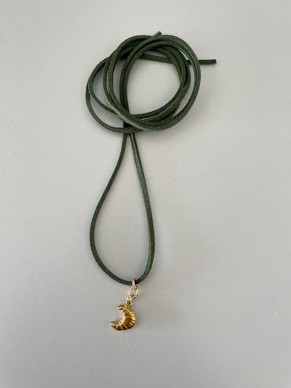 Choker Green cornetto gold